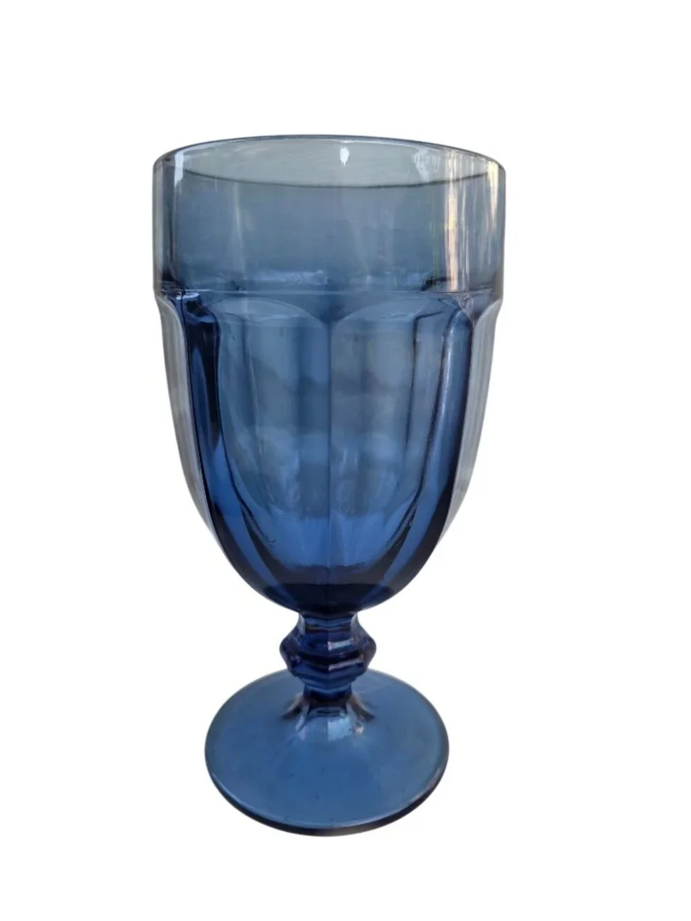 2 Libbey Gibraltar Duratuff Dusky Blue Iced Tea Goblets 12 Oz